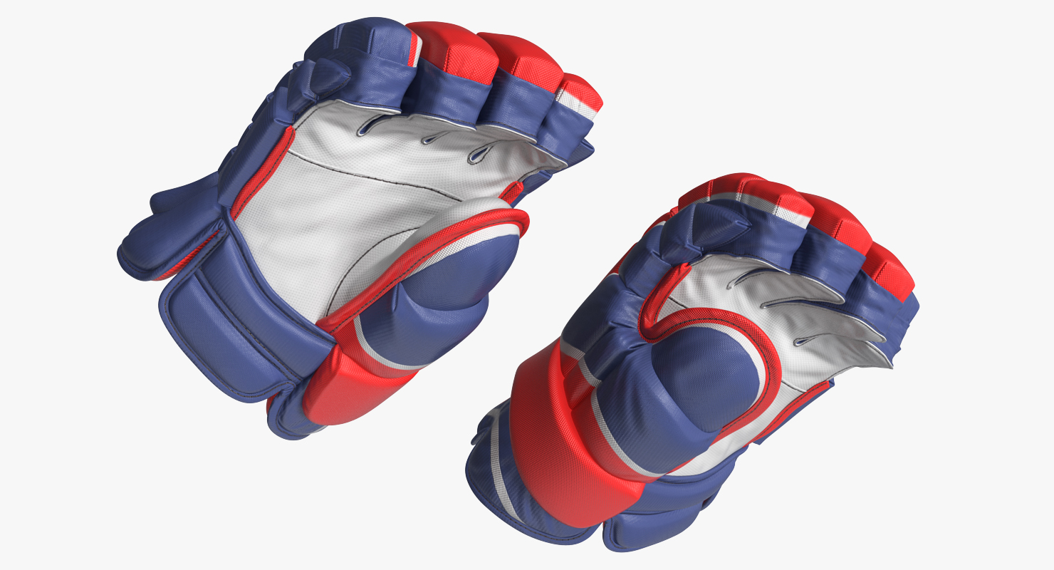 3D model Hockey Gloves Rigged