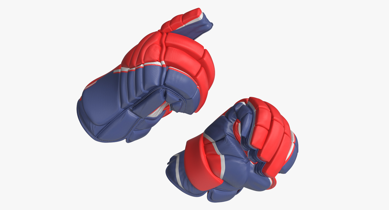 3D model Hockey Gloves Rigged