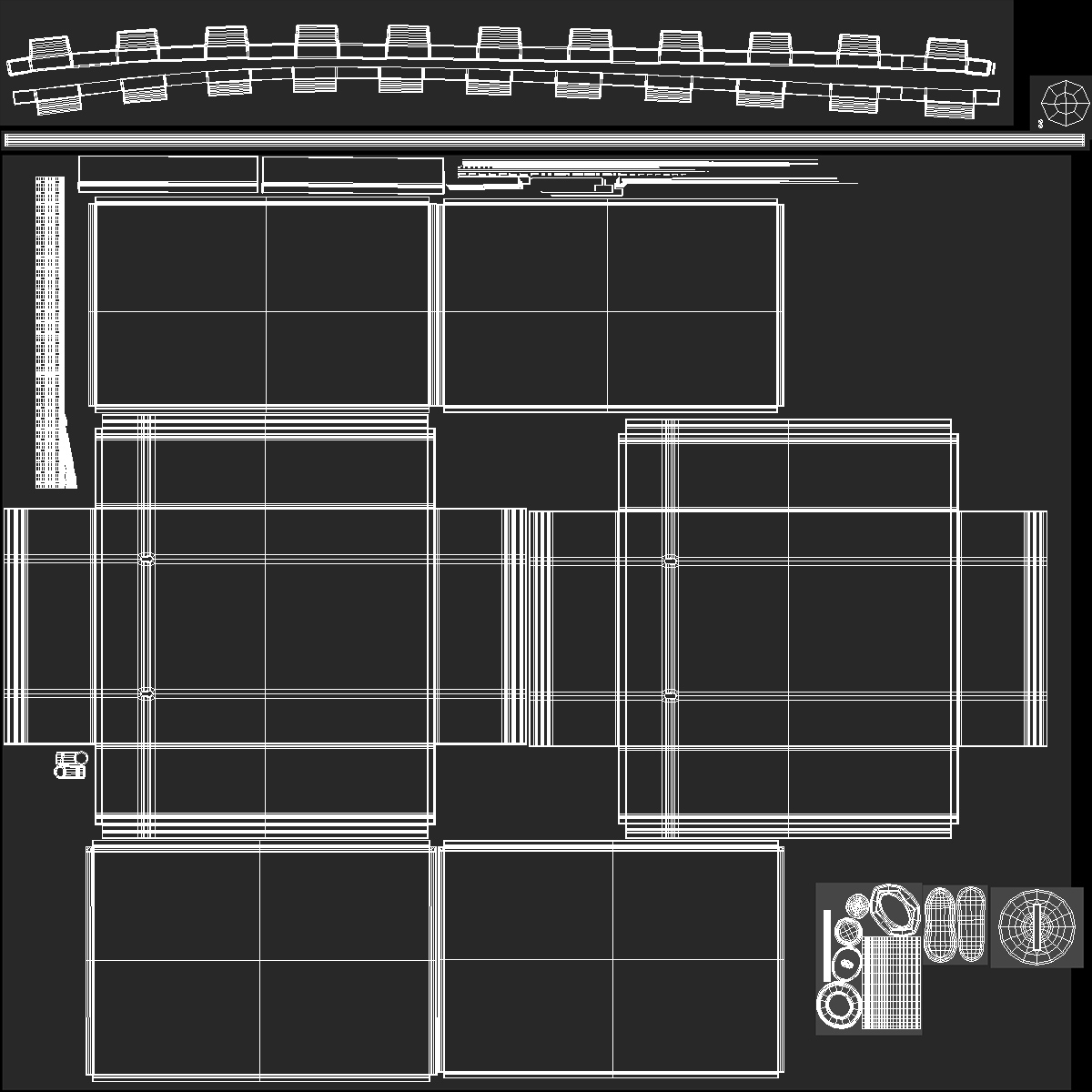 3D model Key Cabinet Lock Box With Keys