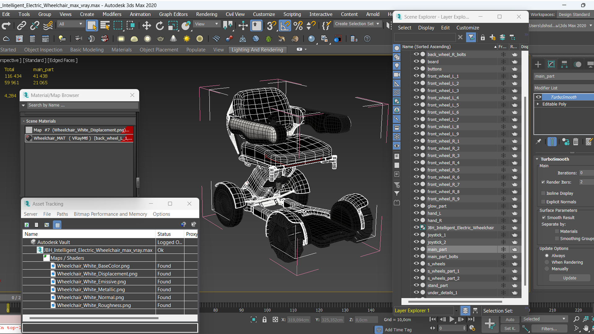 3D model JBH Intelligent Electric Wheelchair