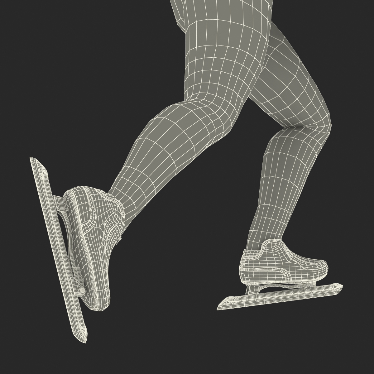 3D Speed Skater 2 Pose 2