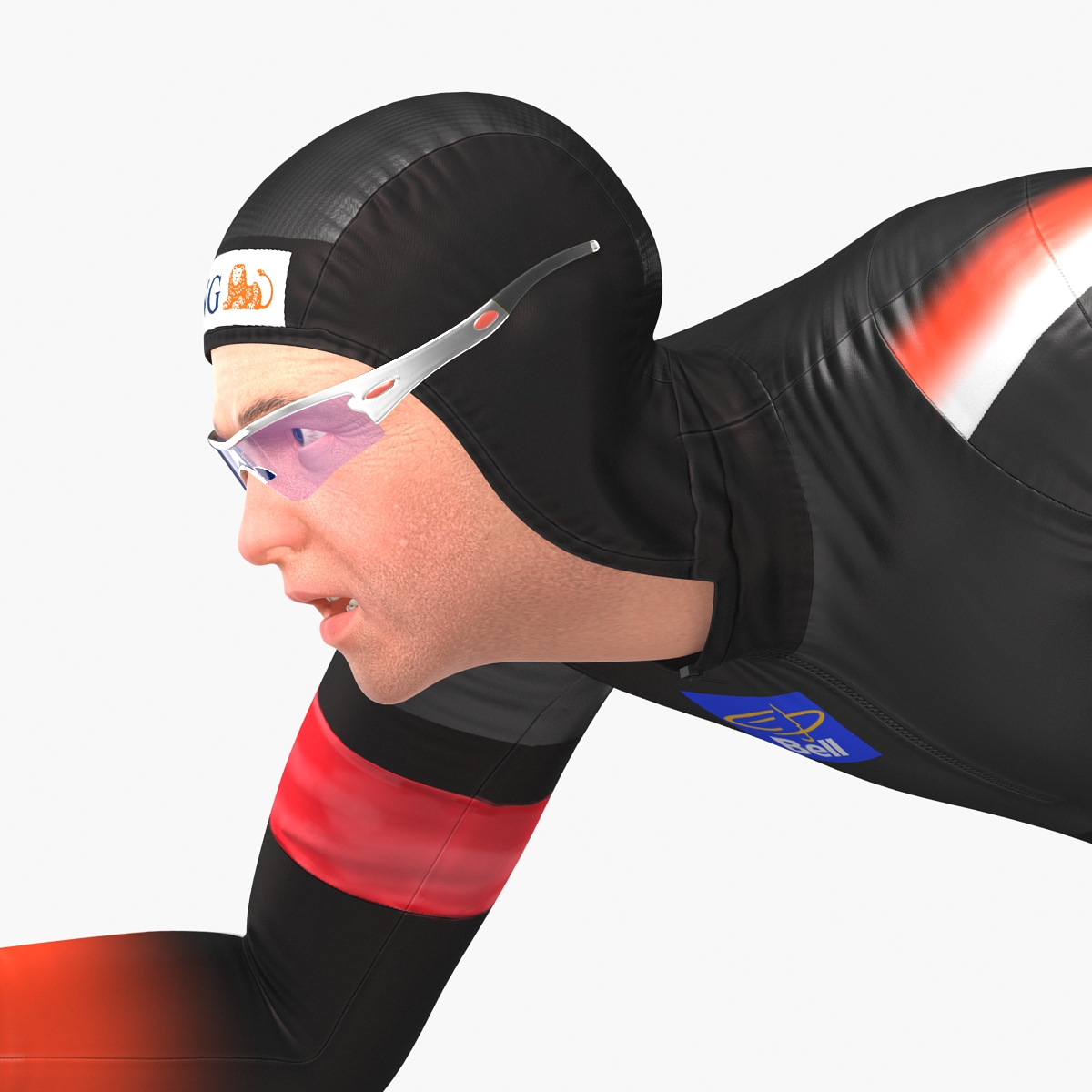 3D Speed Skater 2 Pose 2