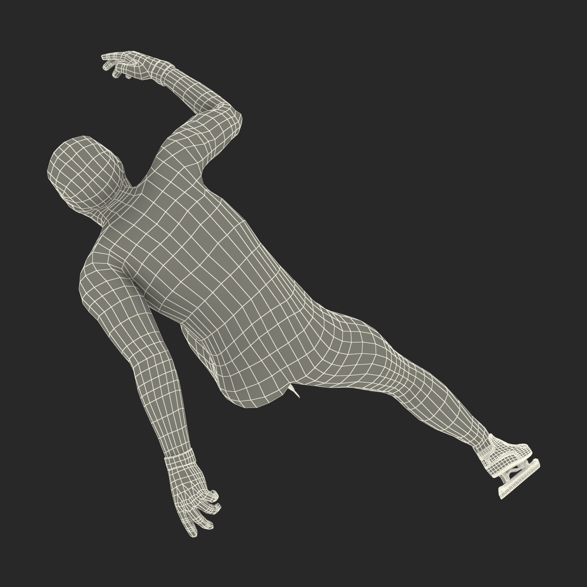 3D Speed Skater 2 Pose 2