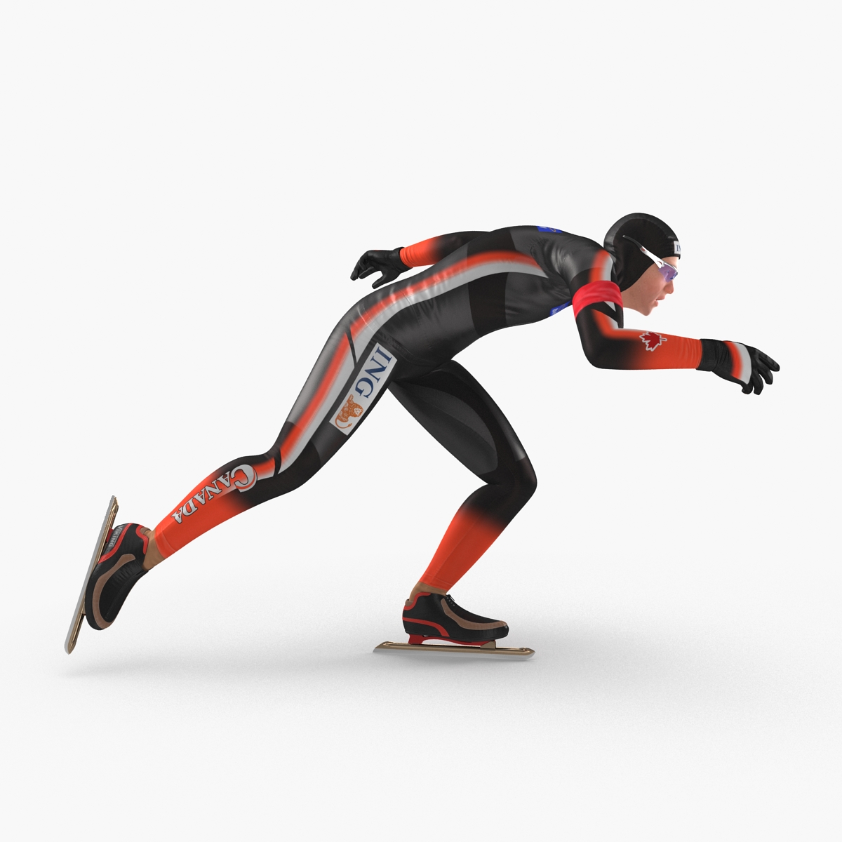 3D Speed Skater 2 Pose 2