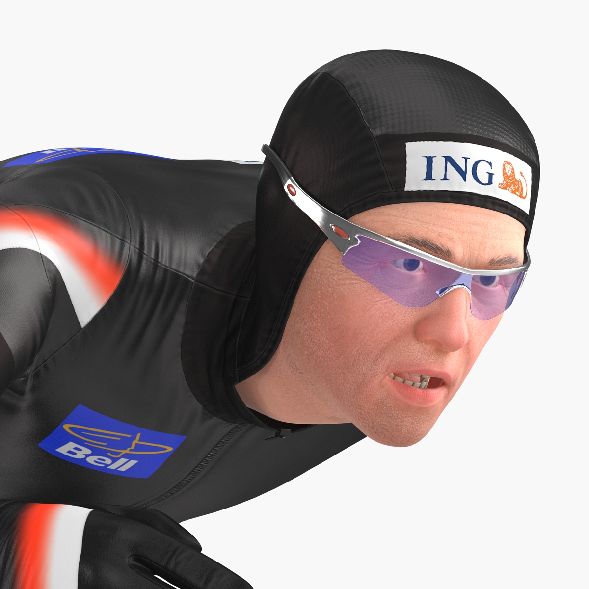 3D Speed Skater 2 Pose 2