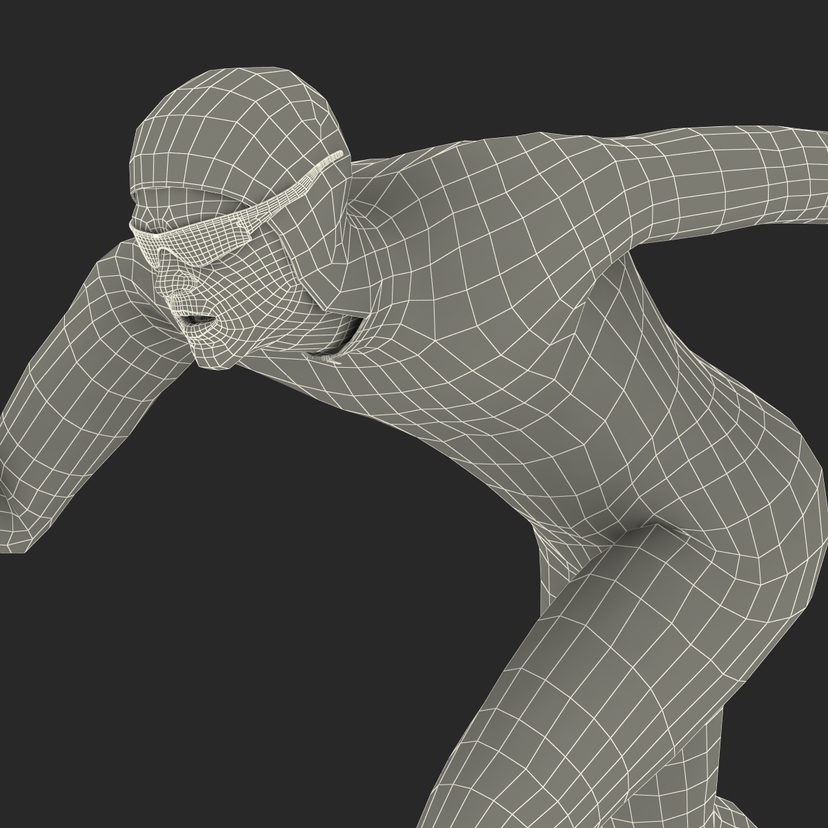 3D Speed Skater 2 Pose 2