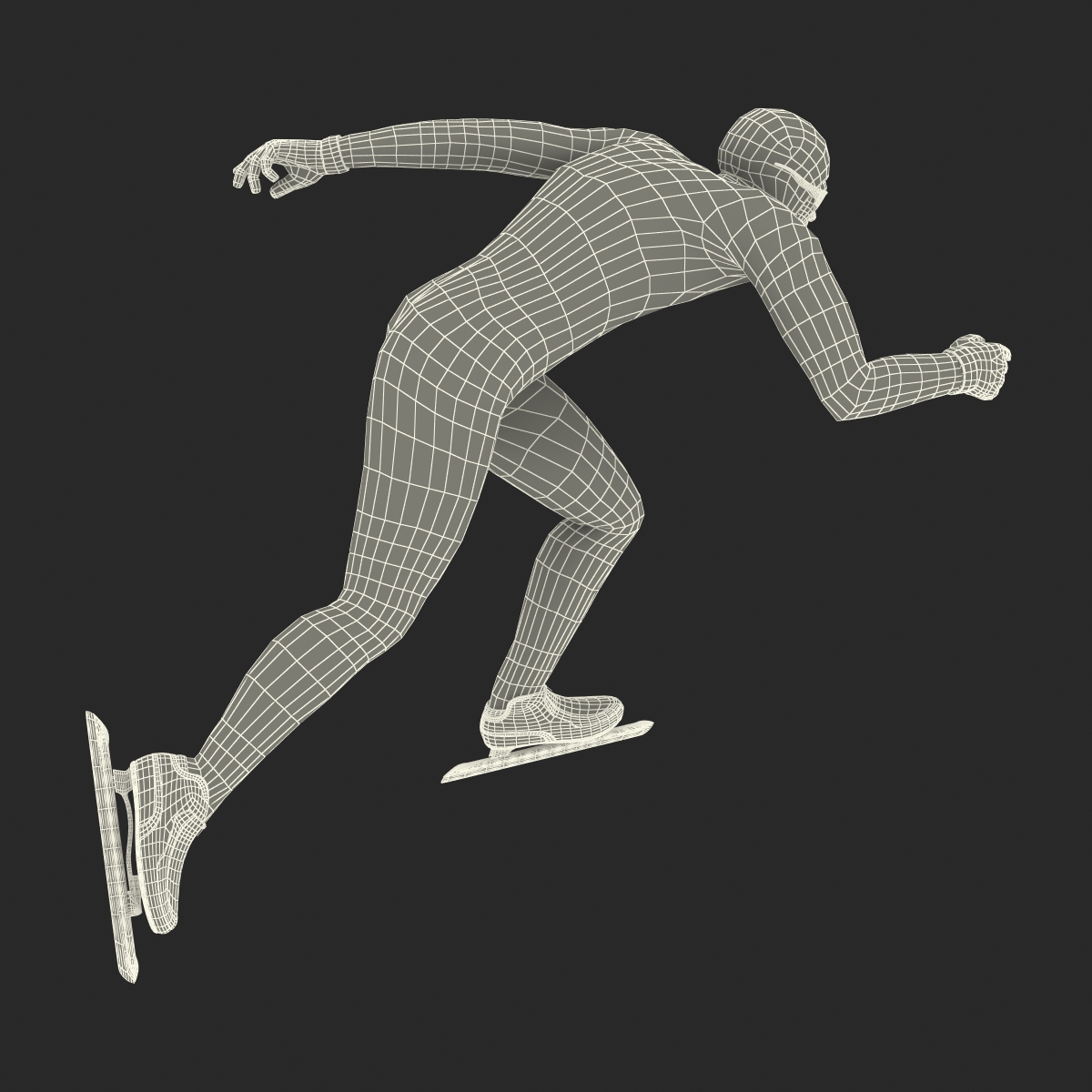 3D Speed Skater 2 Pose 2