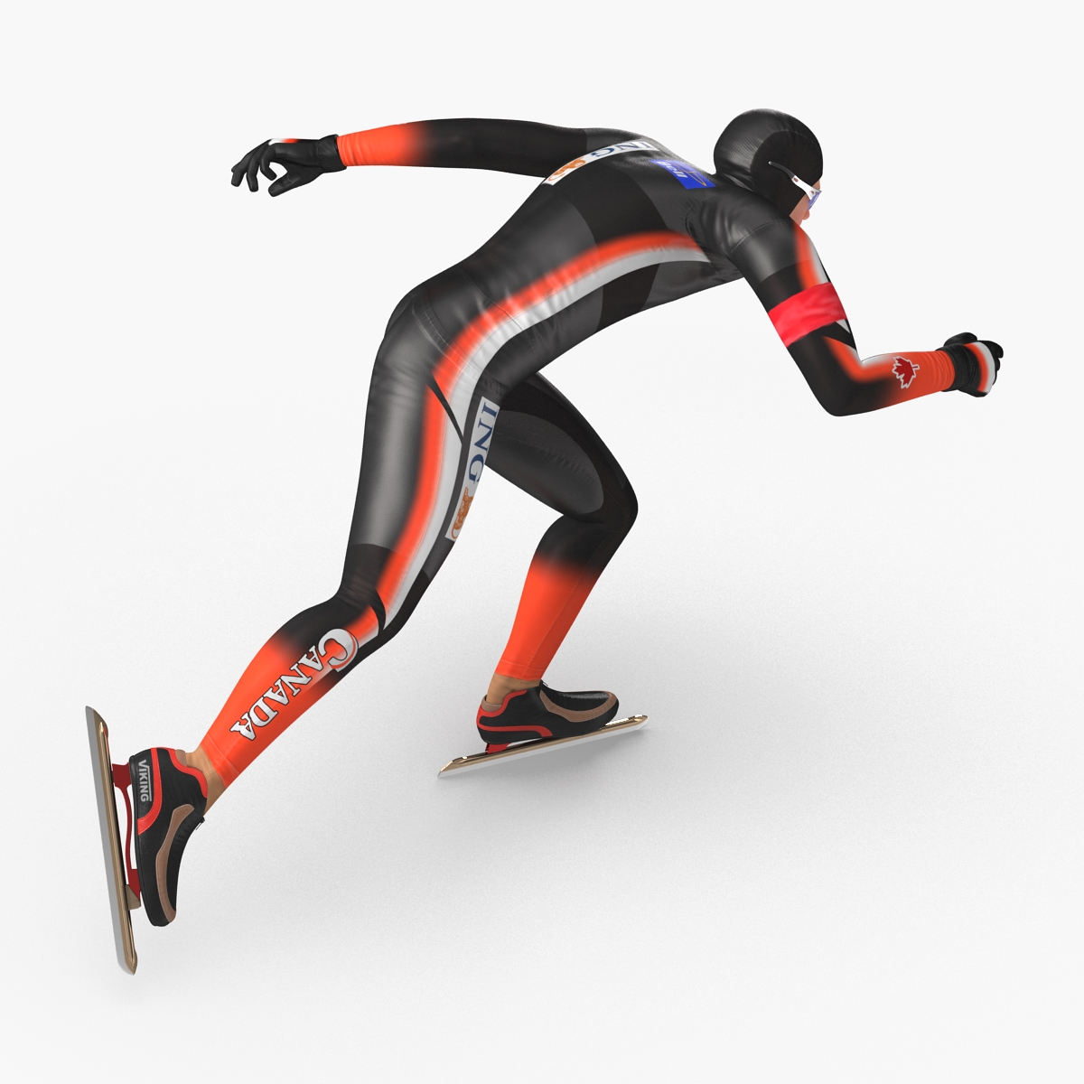 3D Speed Skater 2 Pose 2