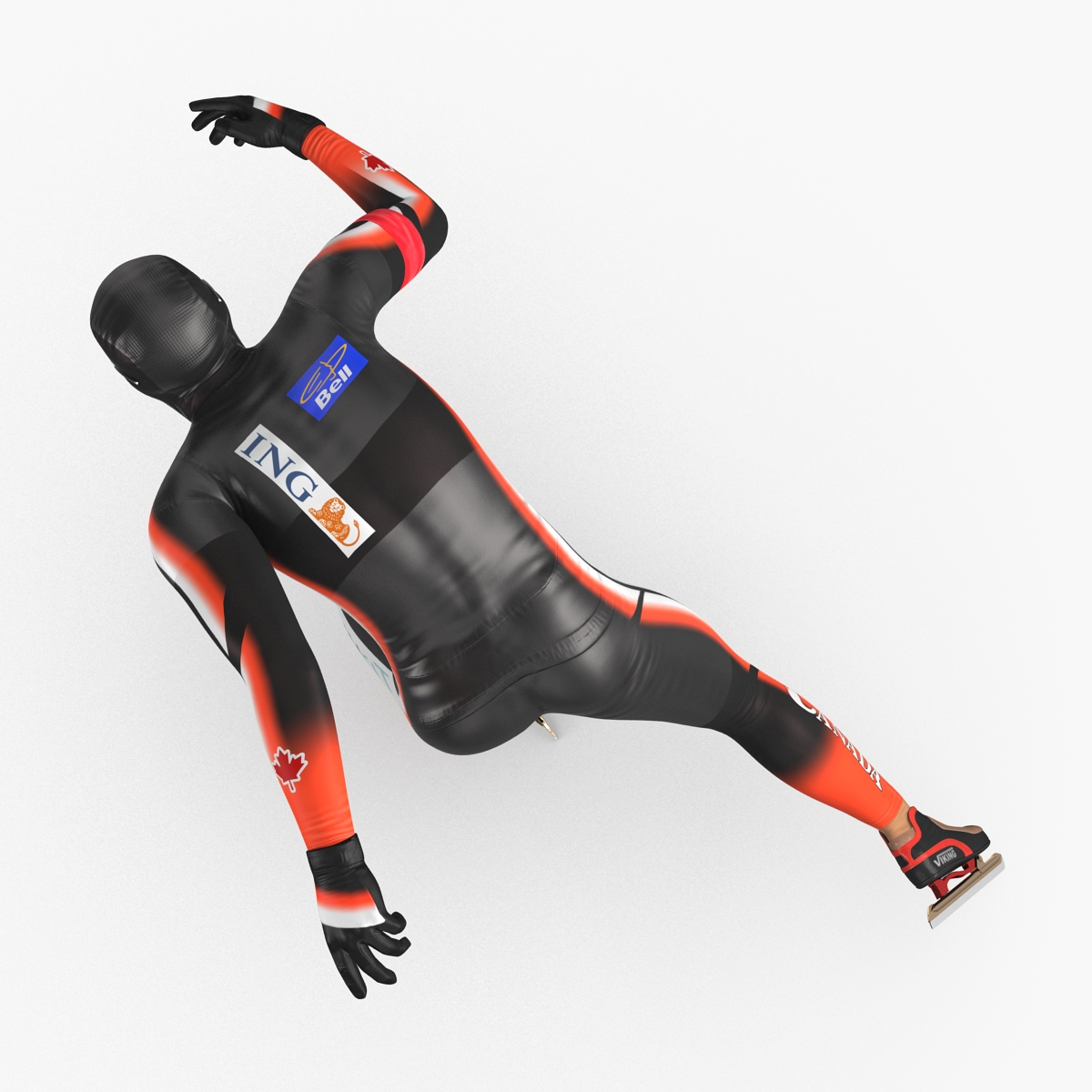 3D Speed Skater 2 Pose 2