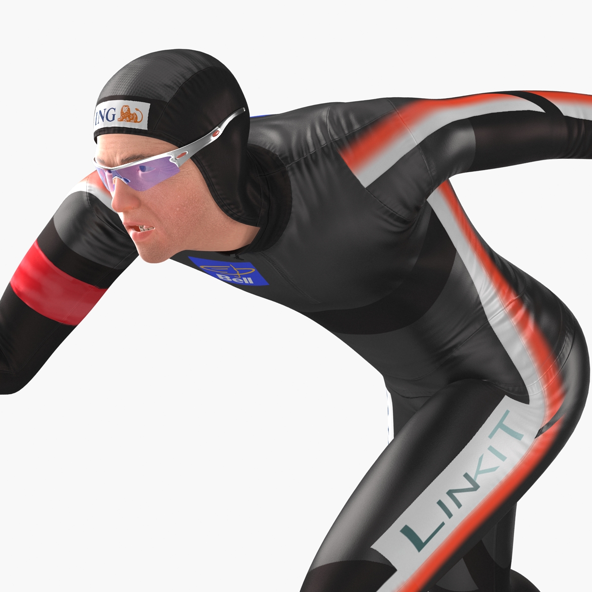 3D Speed Skater 2 Pose 2