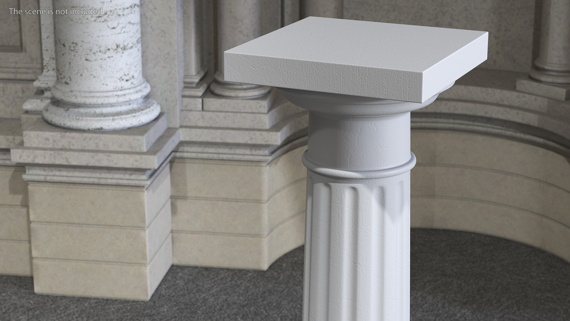 Doric Order Greek Column 3D model