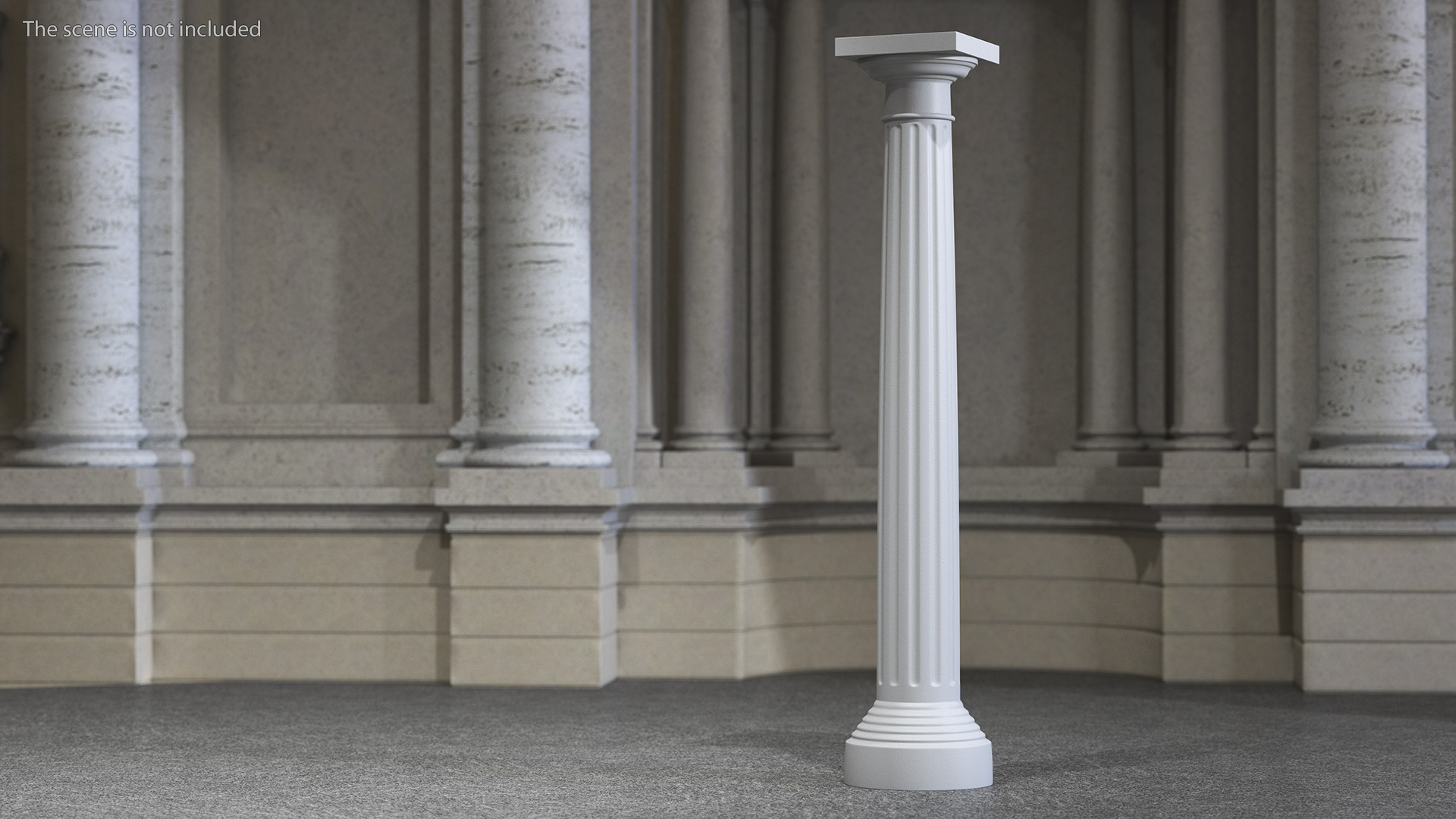 Doric Order Greek Column 3D model