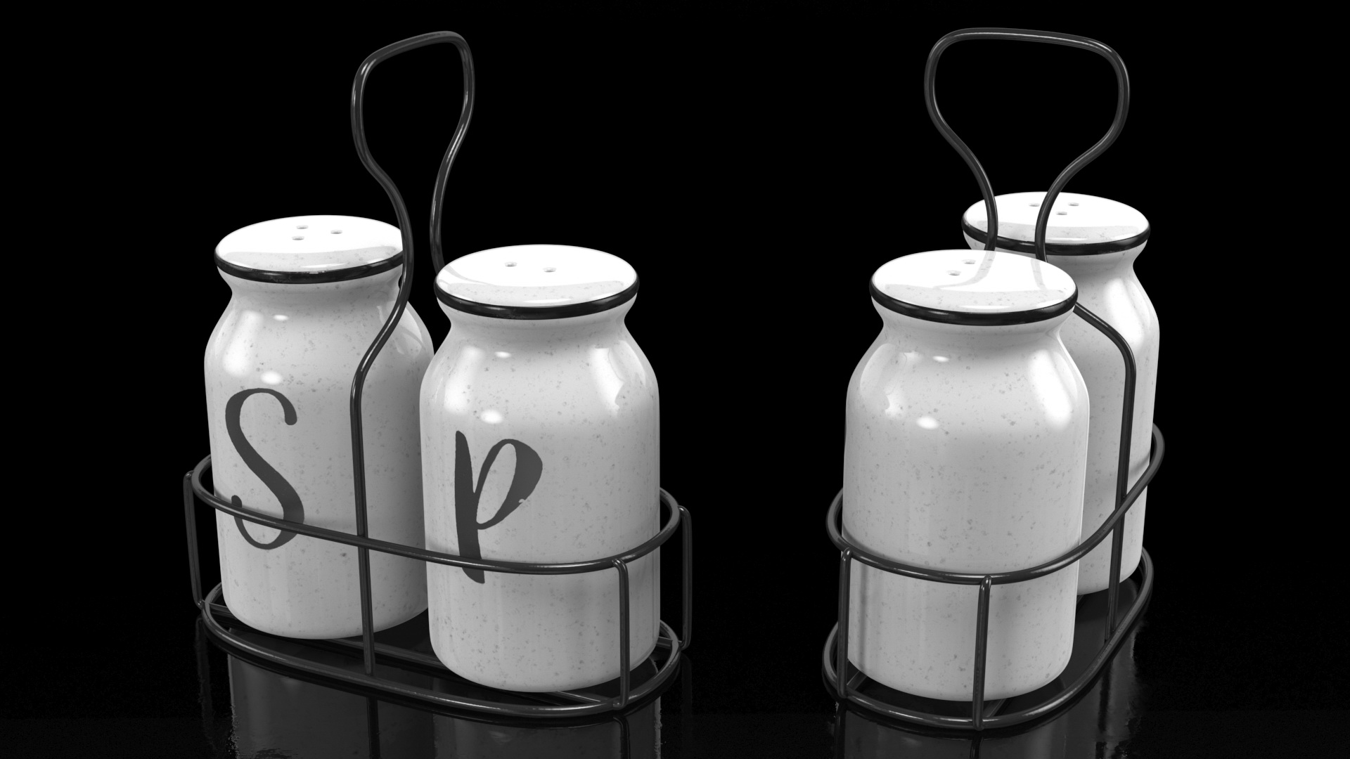 Salt Pepper Shakers 3D model