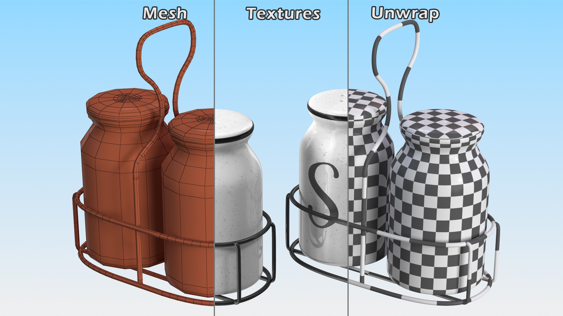 Salt Pepper Shakers 3D model