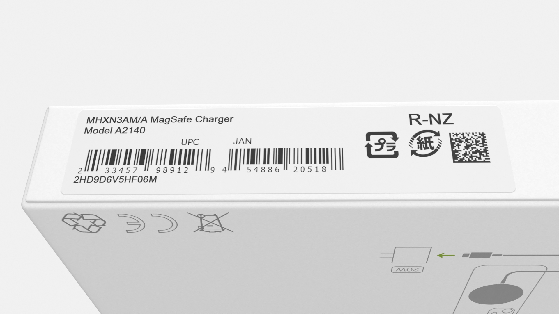 3D Apple MagSafe Charger Packaging