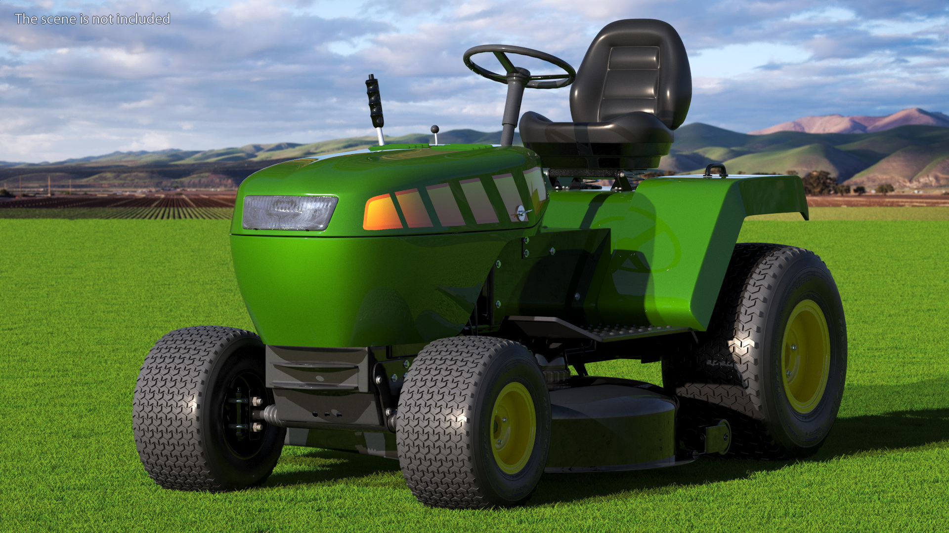 Riding Lawn Mower 3D