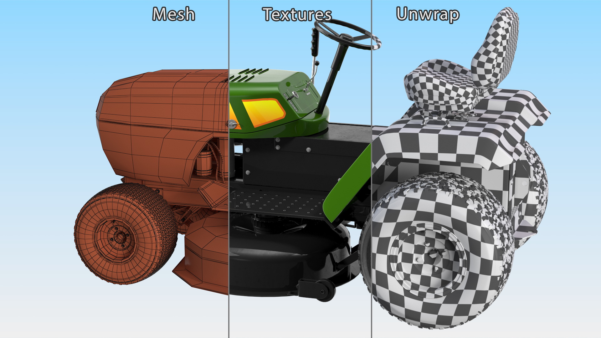 Riding Lawn Mower 3D