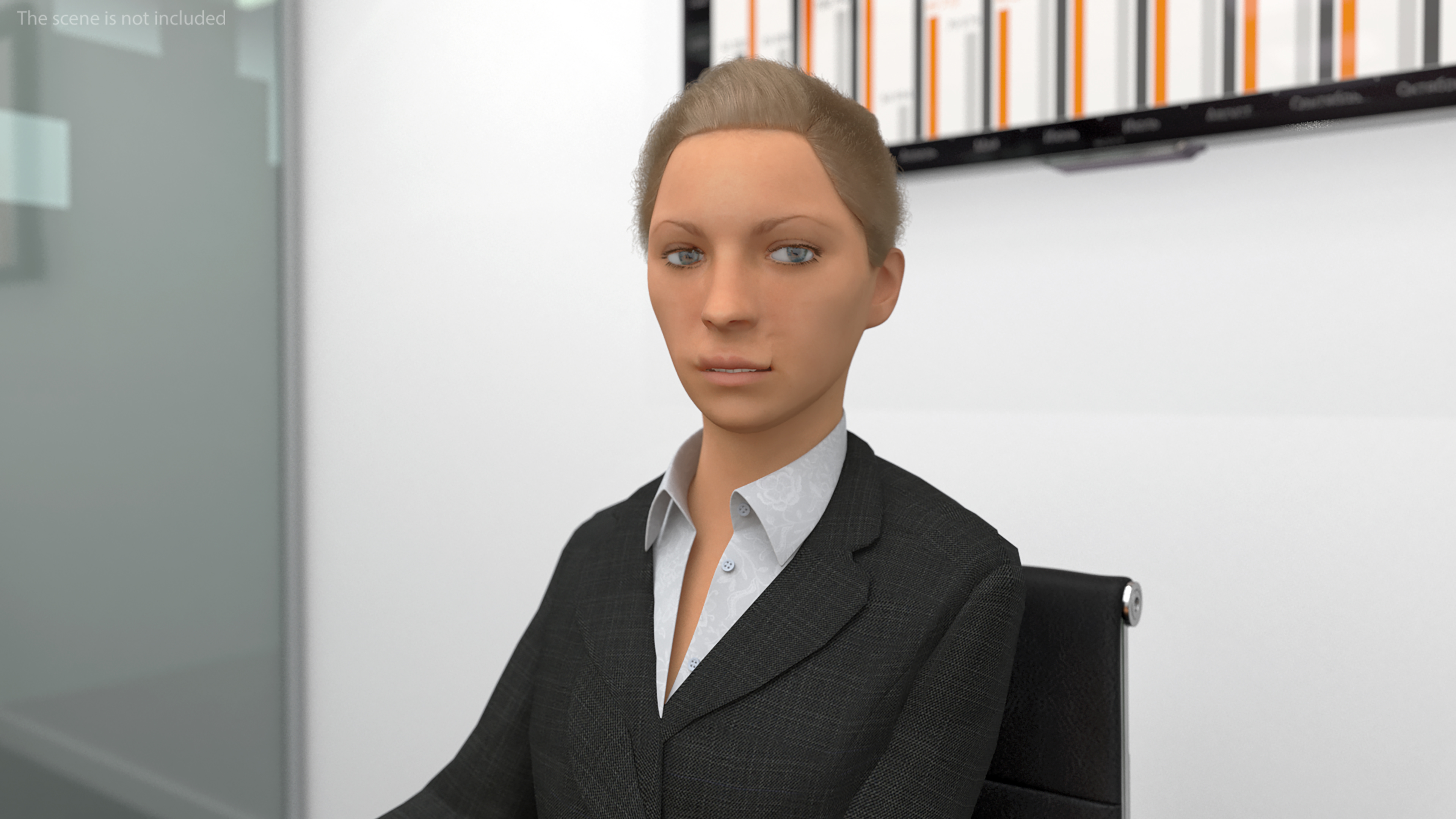 3D Professional Businesswoman Rigged model