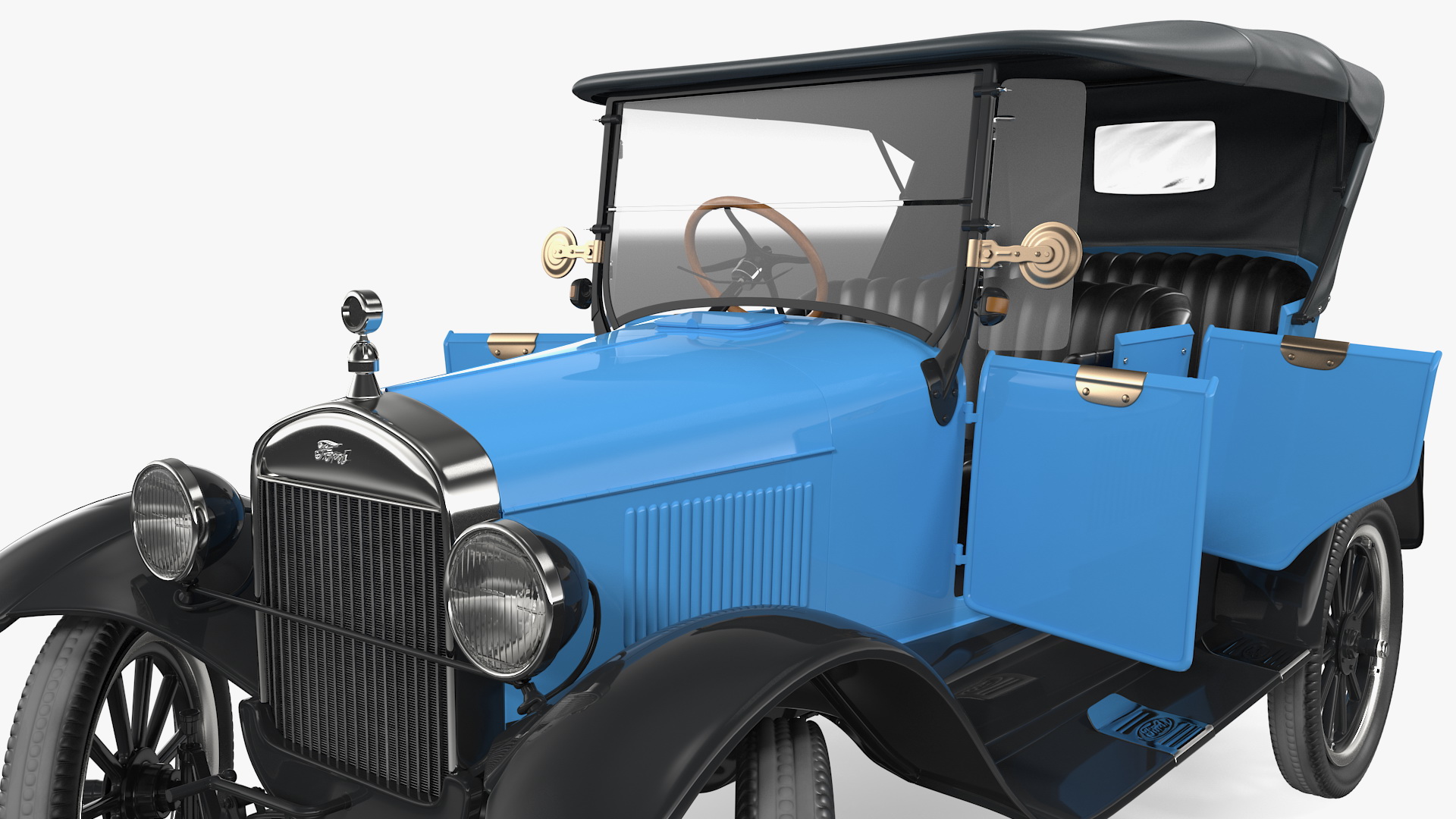 Ford Model T Rigged 3D model