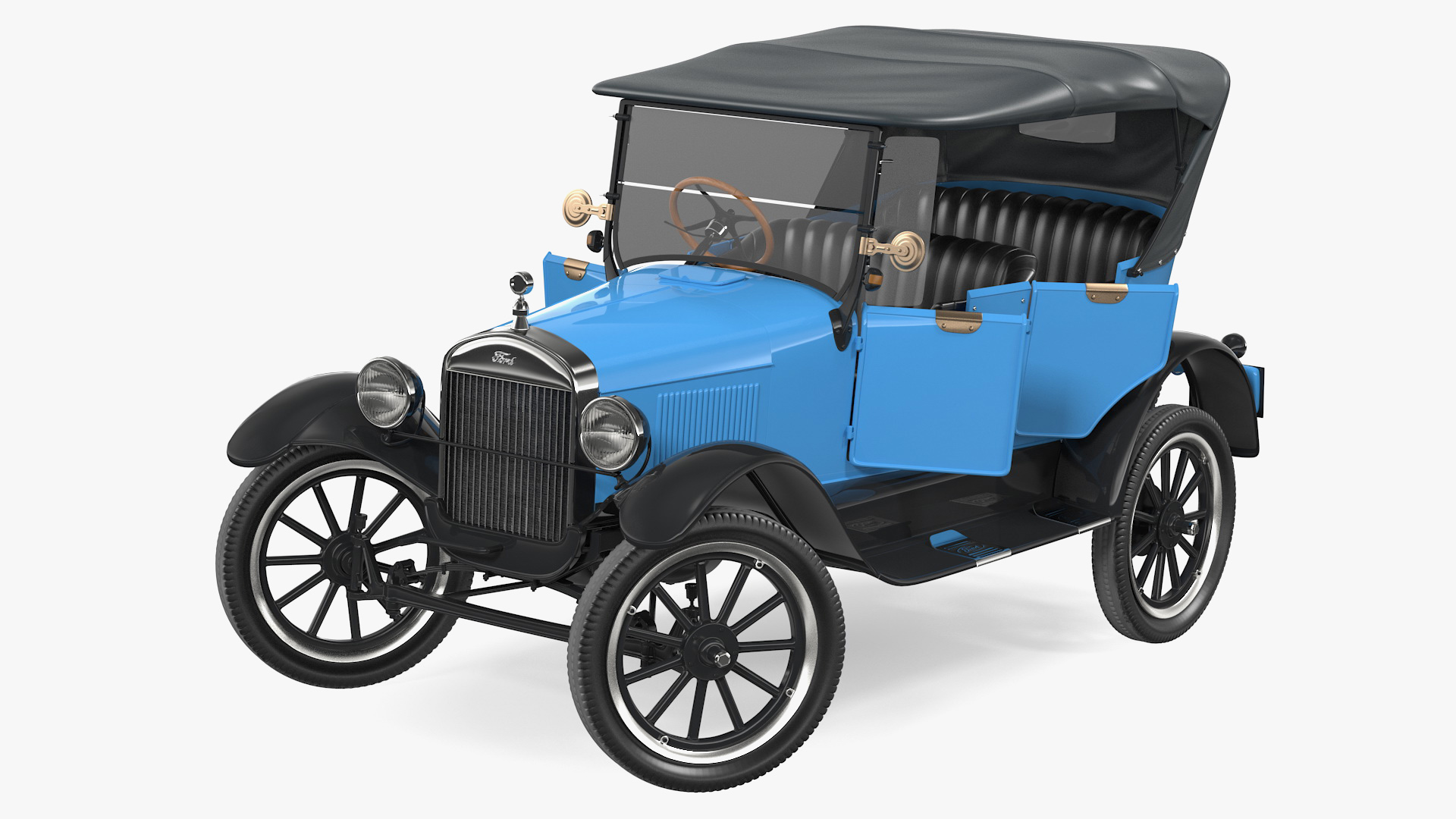 Ford Model T Rigged 3D model