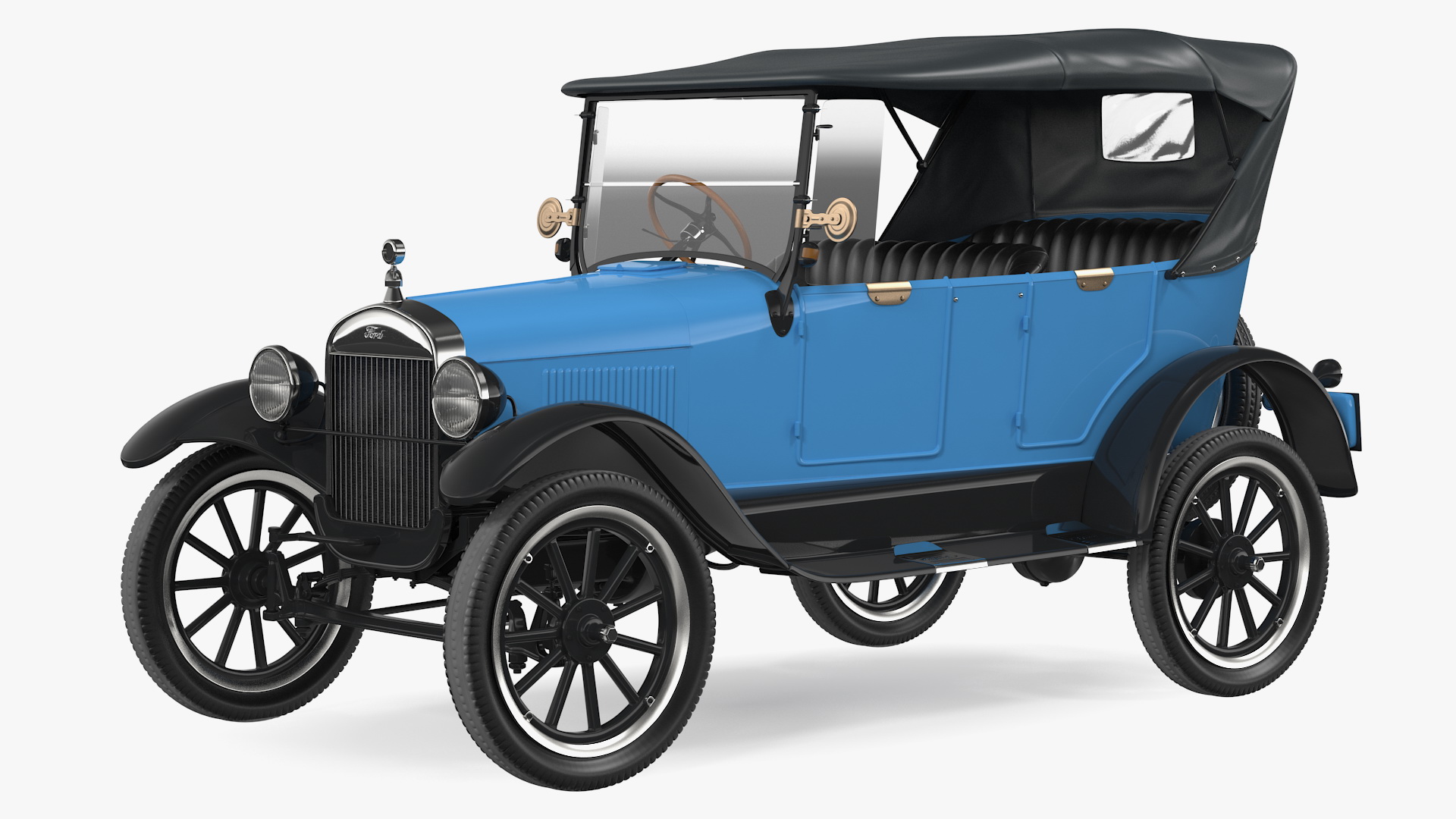 Ford Model T Rigged 3D model