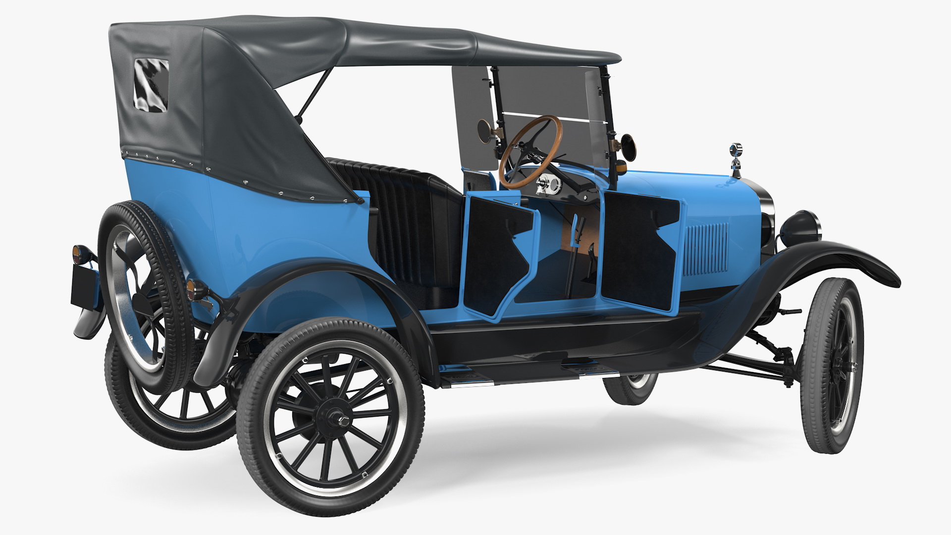 Ford Model T Rigged 3D model