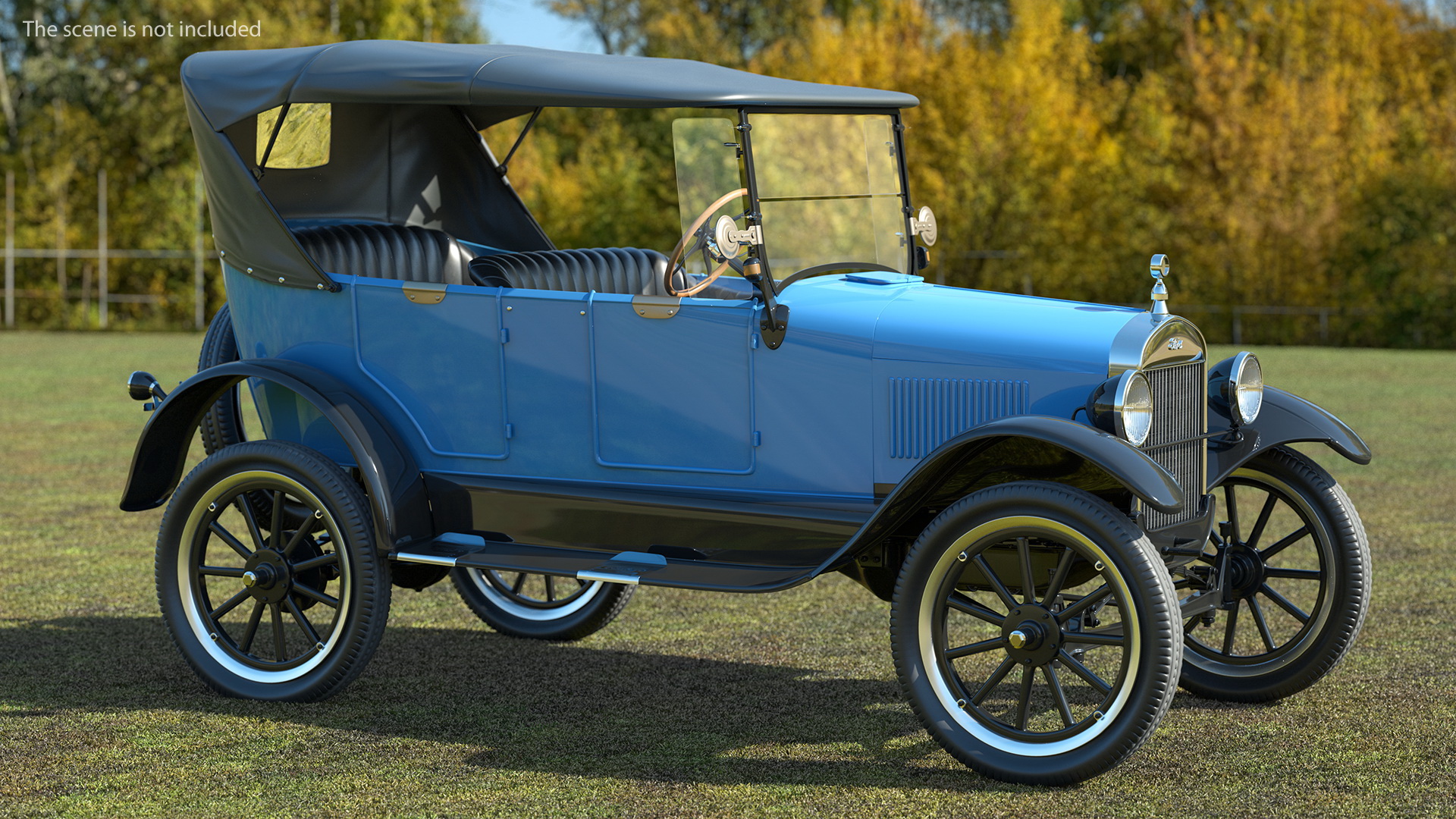 Ford Model T Rigged 3D model