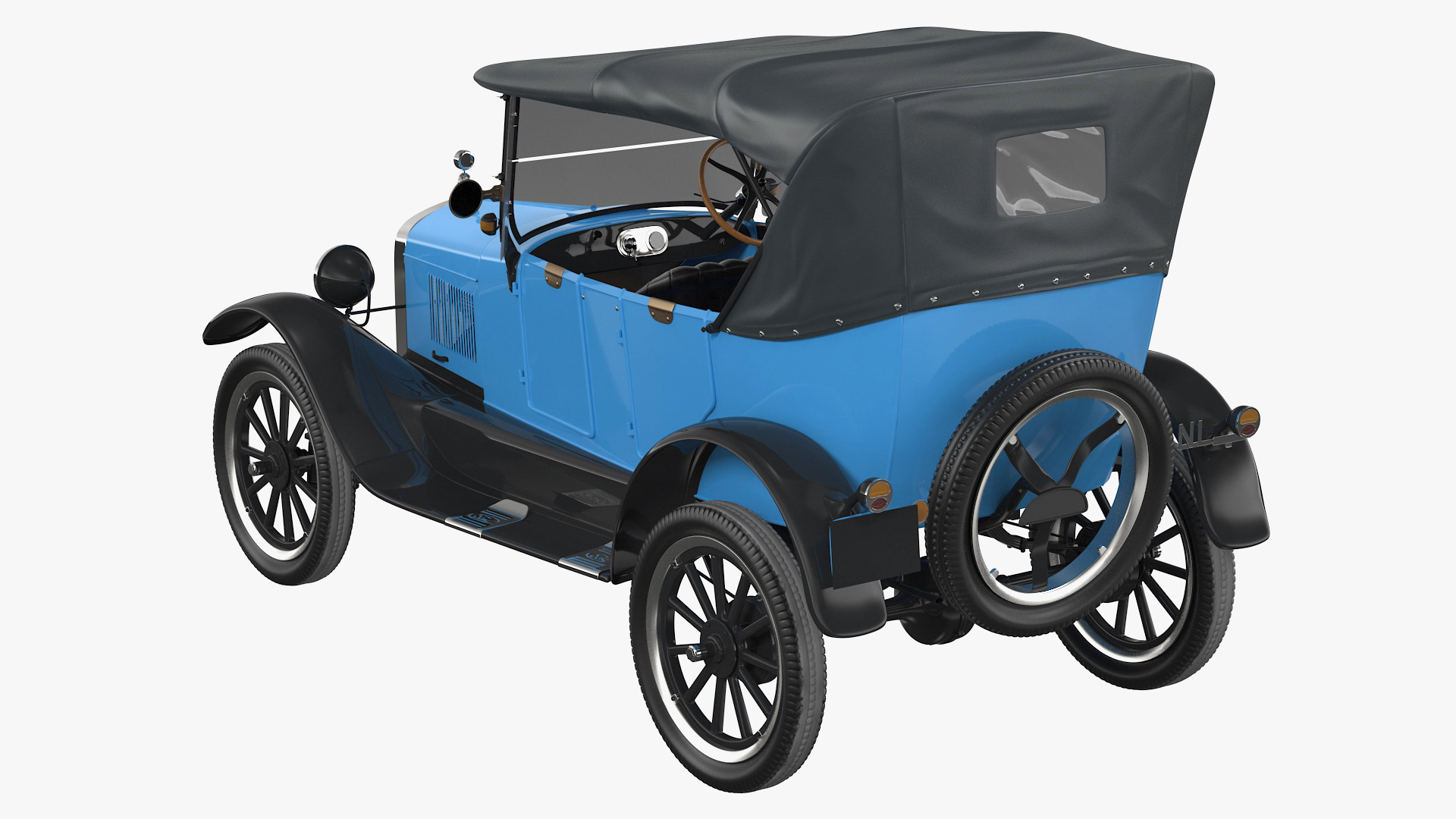 Ford Model T Rigged 3D model