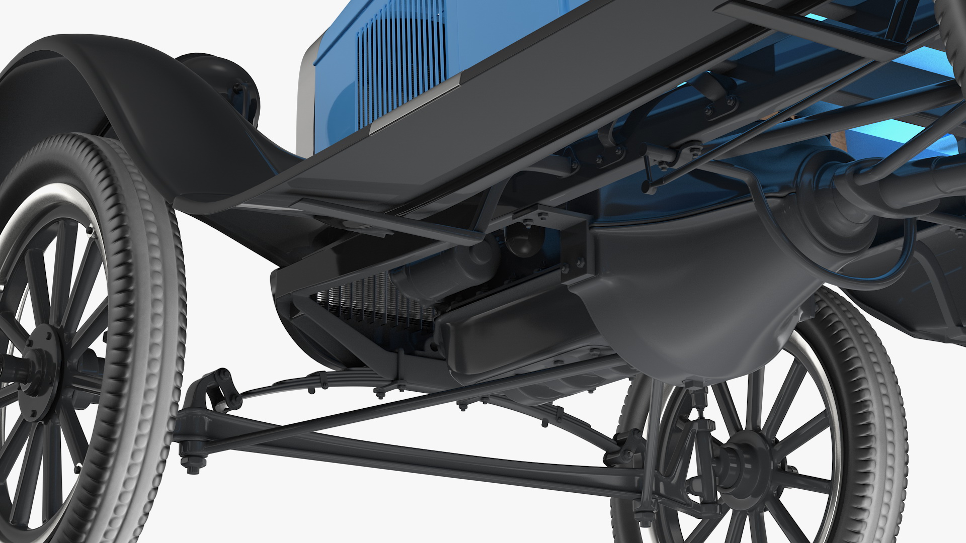 Ford Model T Rigged 3D model