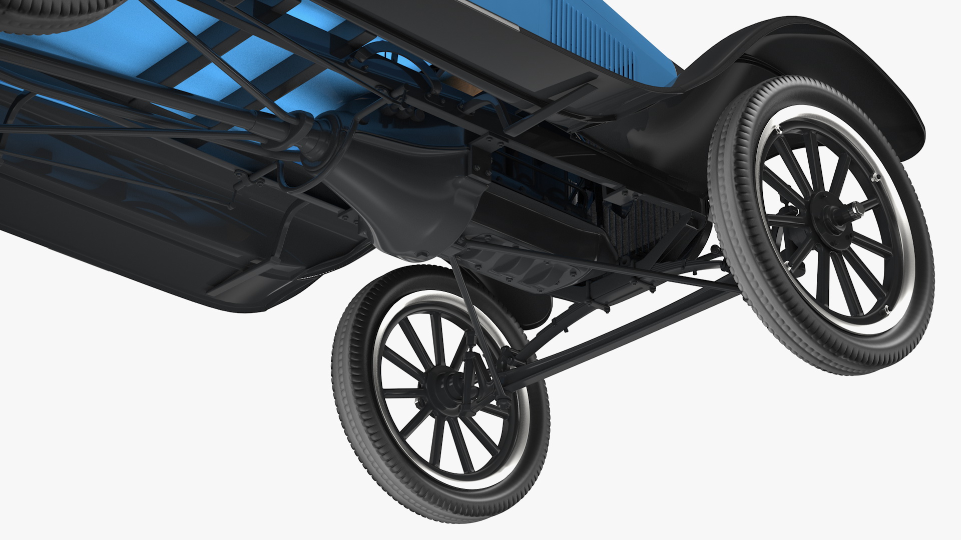 Ford Model T Rigged 3D model