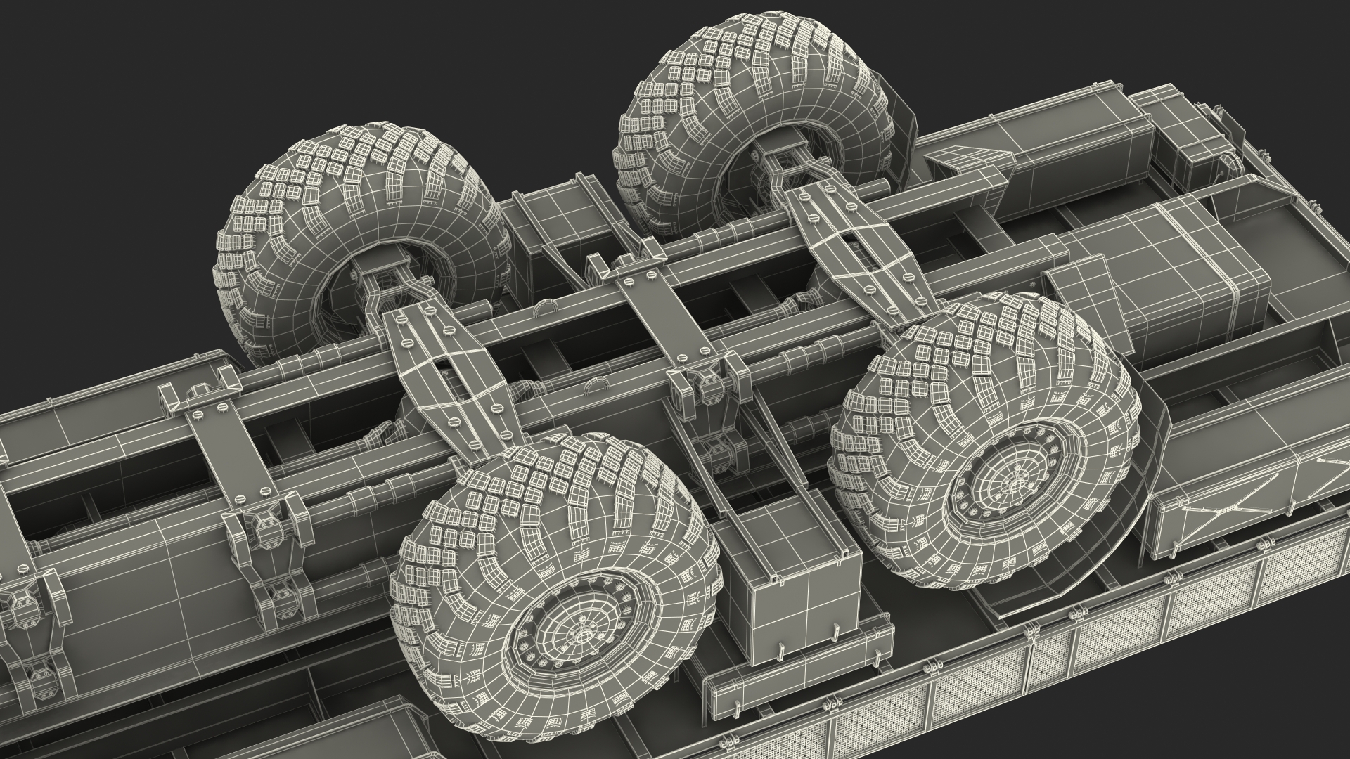 MAZ 7310 Transport Vehicle with Crane Rigged 3D model