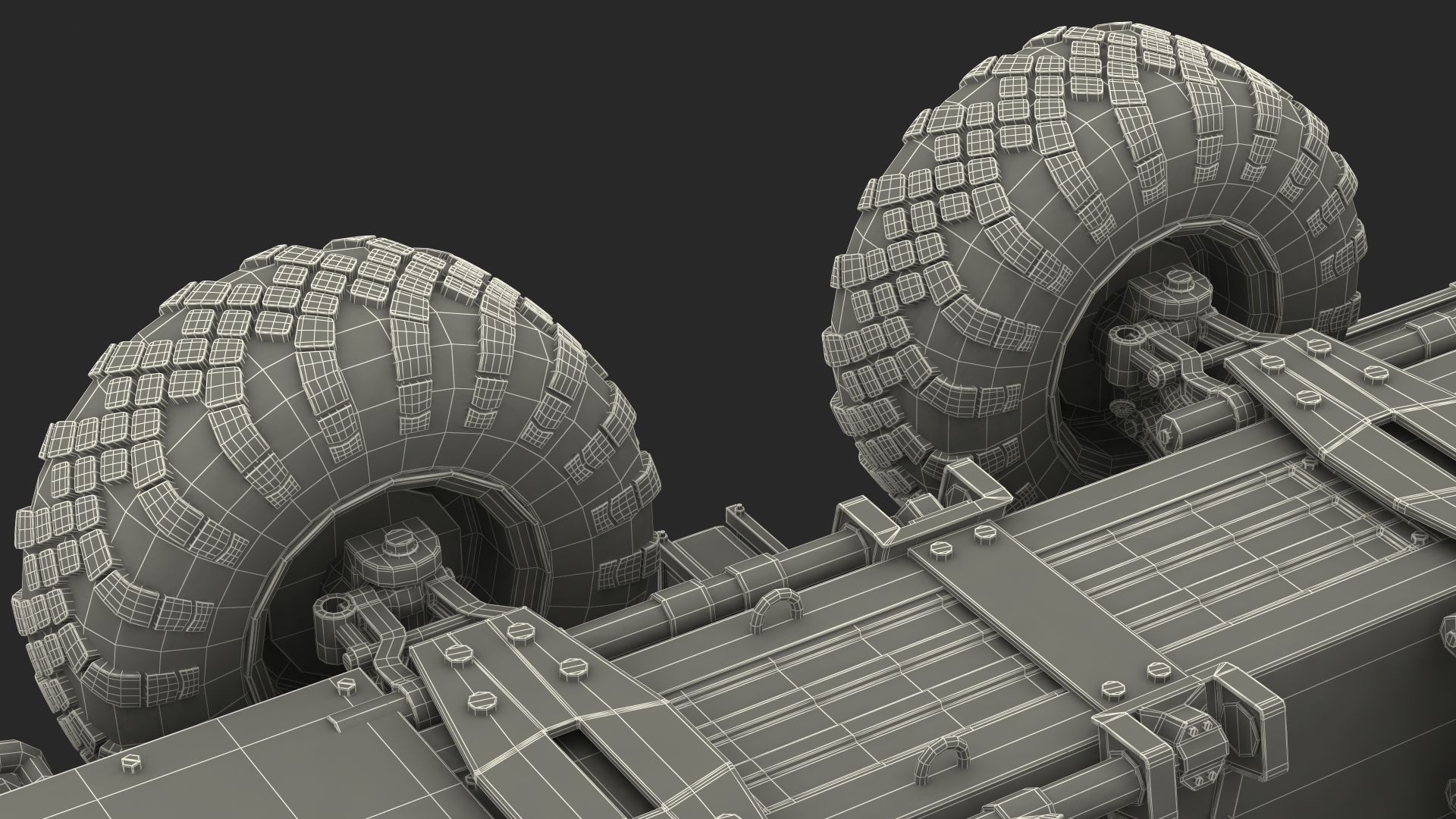 MAZ 7310 Transport Vehicle with Crane Rigged 3D model