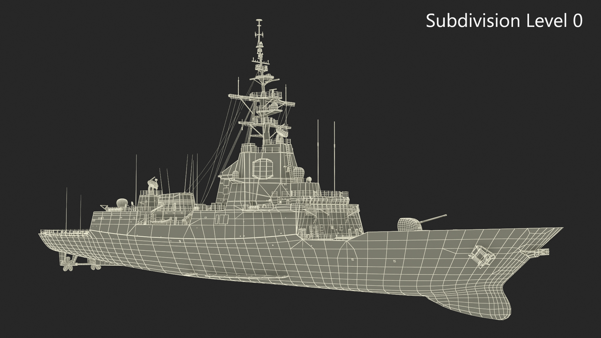 F101 Alvaro de Bazan Class Frigate 3D model