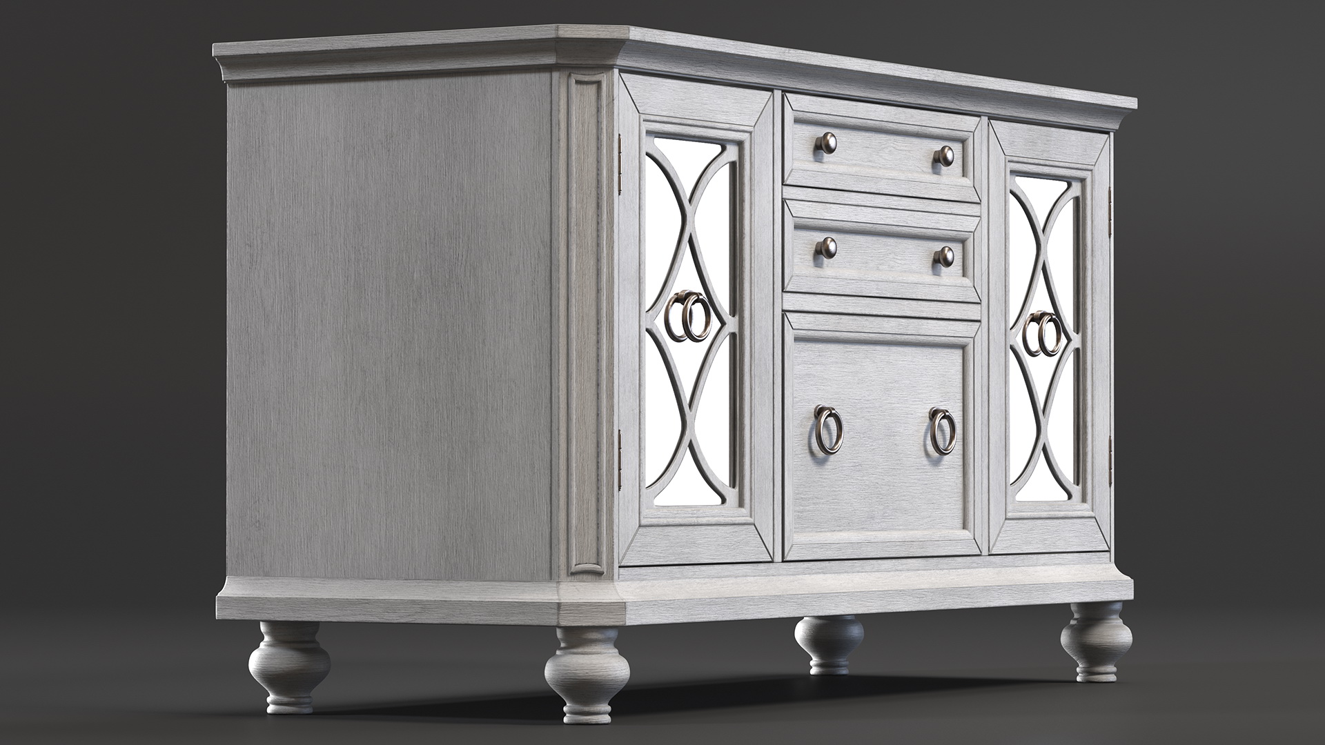 Buffet Sideboard White 3D