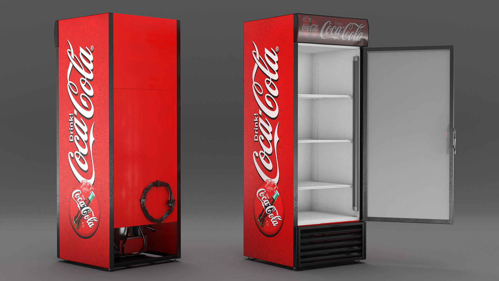 3D Coca Cola Fridge