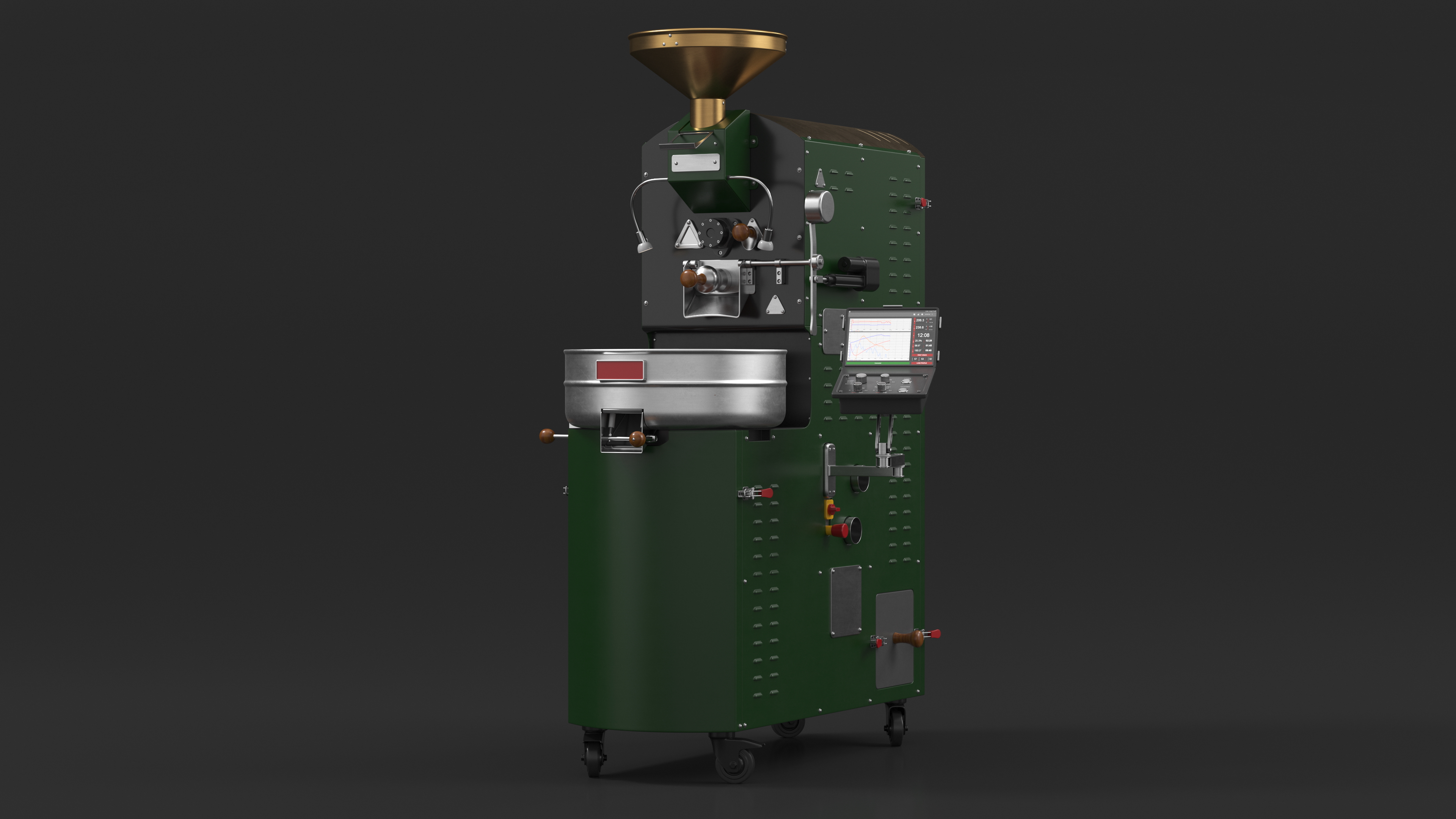 3D Coffee Roaster Machine Green model