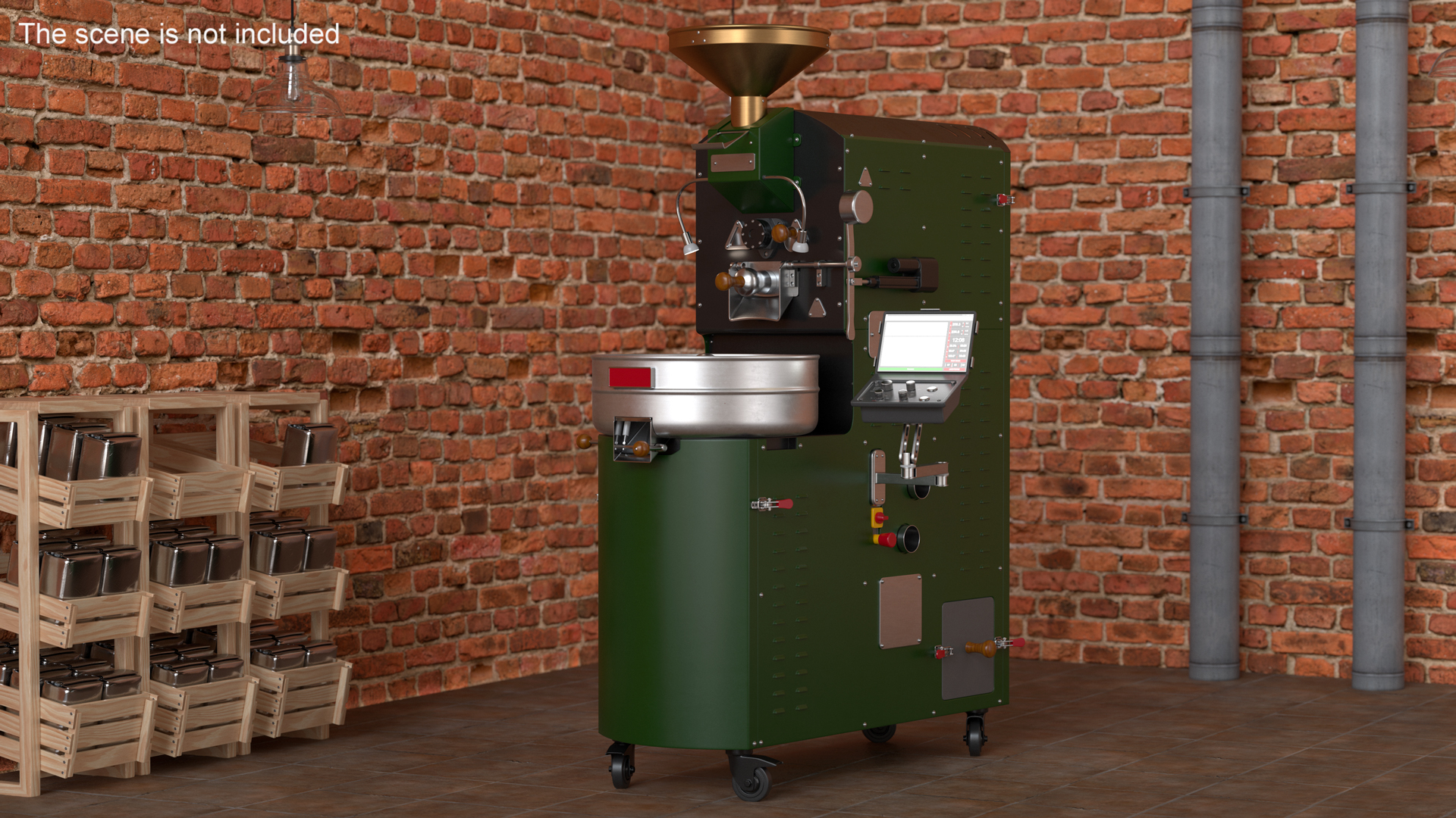 3D Coffee Roaster Machine Green model