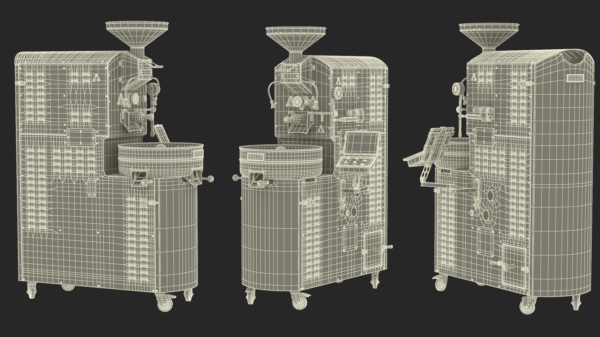 3D Coffee Roaster Machine Green model