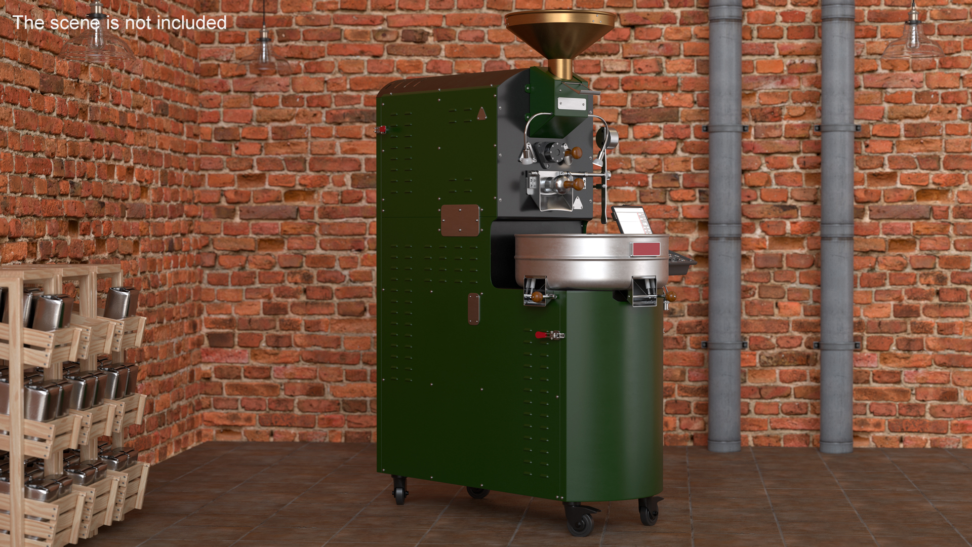 3D Coffee Roaster Machine Green model