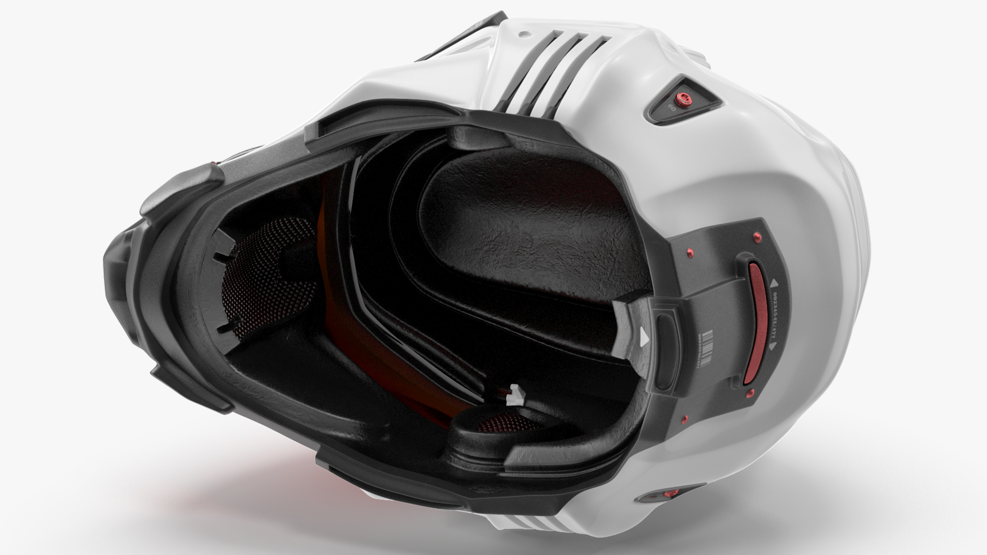 Sci-Fi Futuristic Tactical Helmet White 3D model