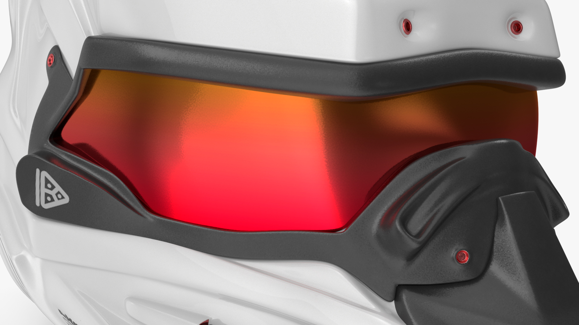 Sci-Fi Futuristic Tactical Helmet White 3D model