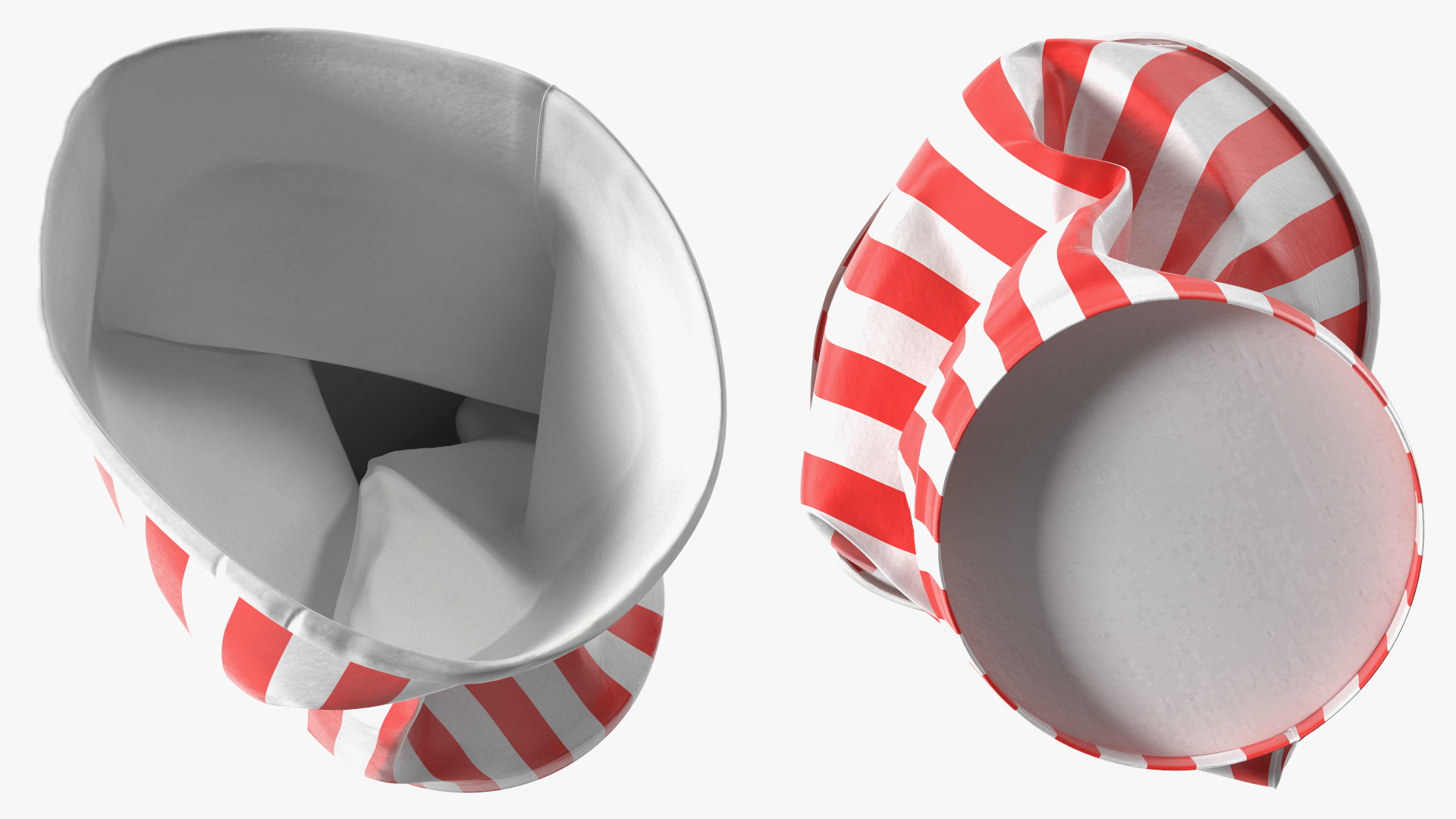 3D Crumpled Drink Cup Striped