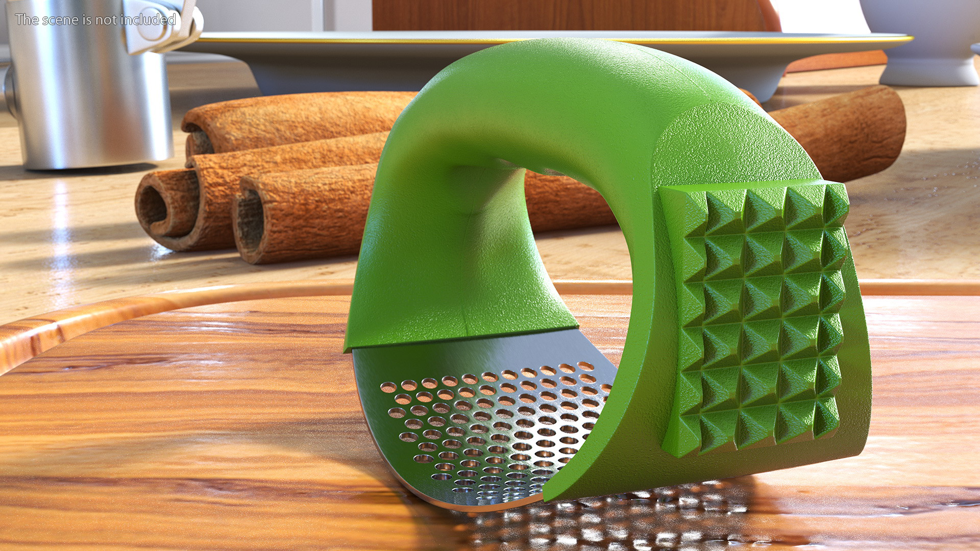 3D Garlic Press Rocker with Meat Hammer Light Green model