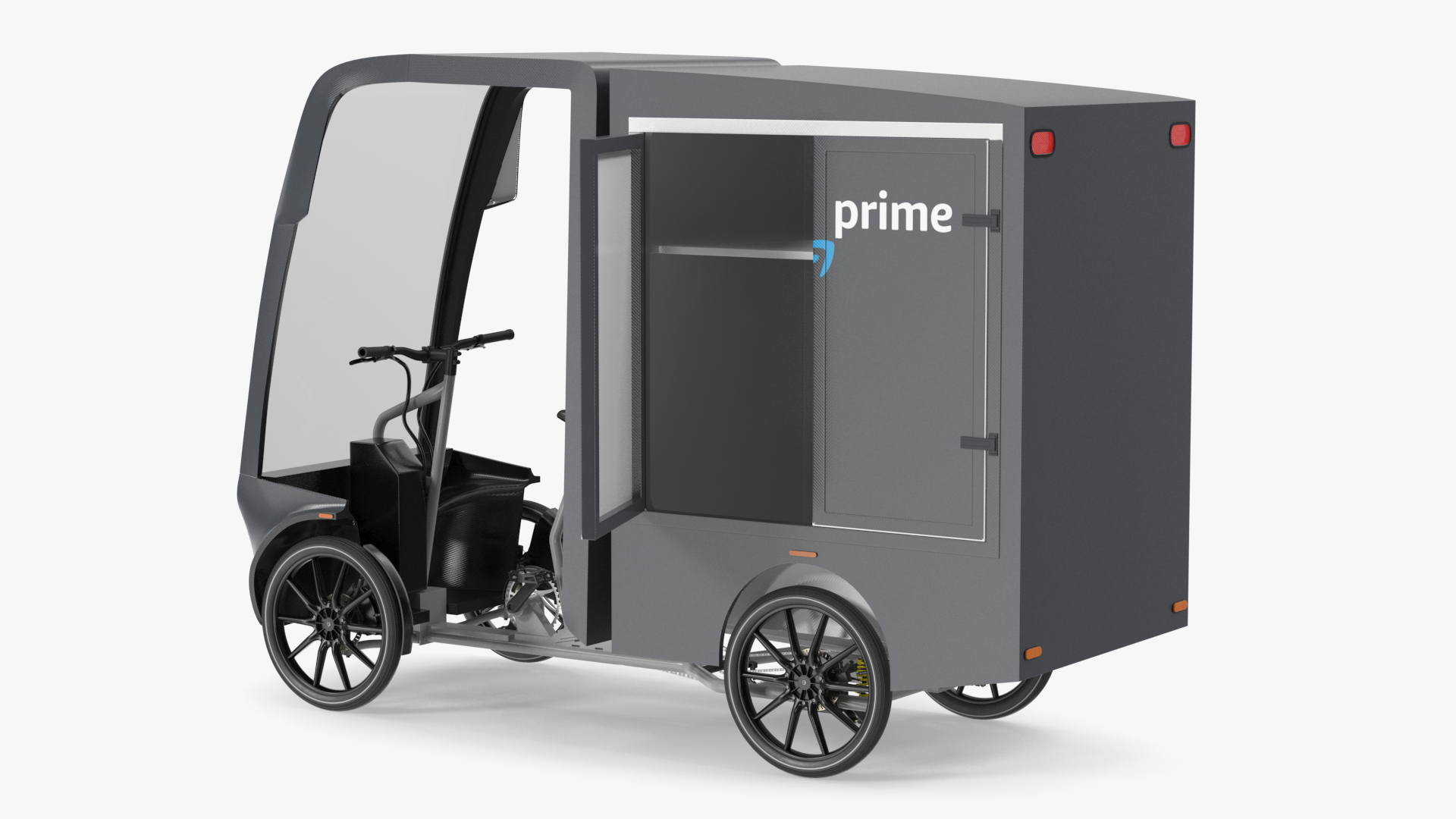 3D EAV Cargo Delivery Bike Amazon Rigged for Cinema 4D