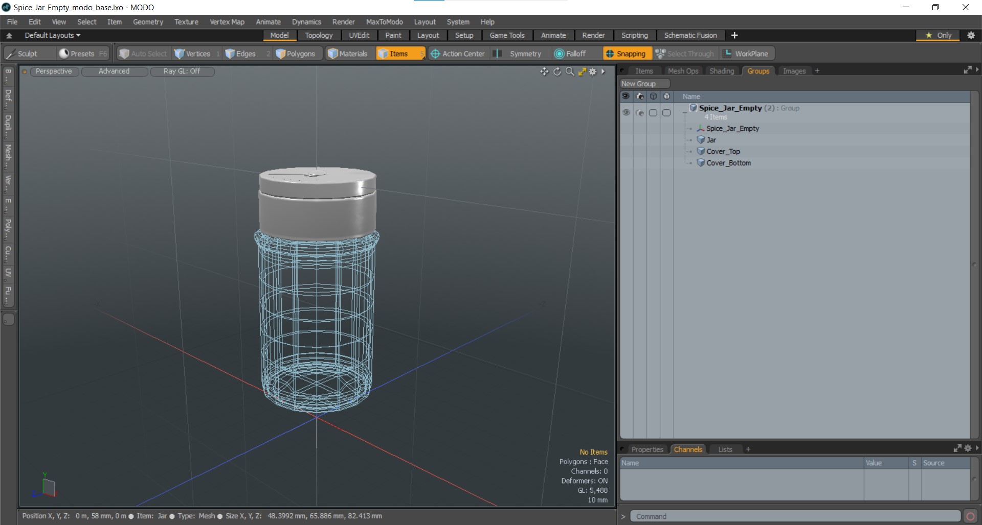 3D model Spice Jar Empty