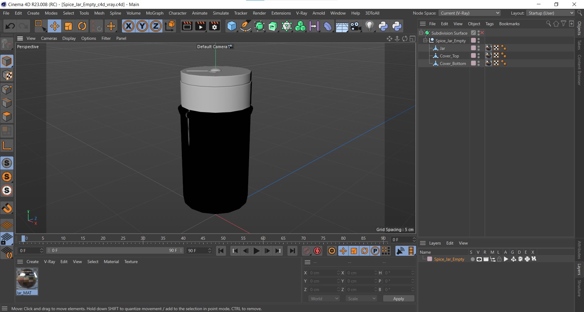 3D model Spice Jar Empty