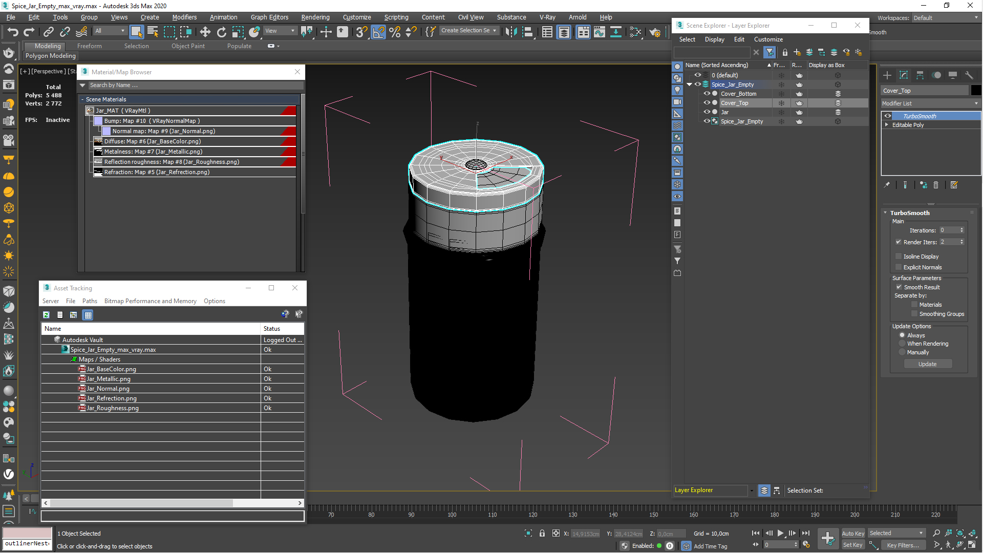 3D model Spice Jar Empty