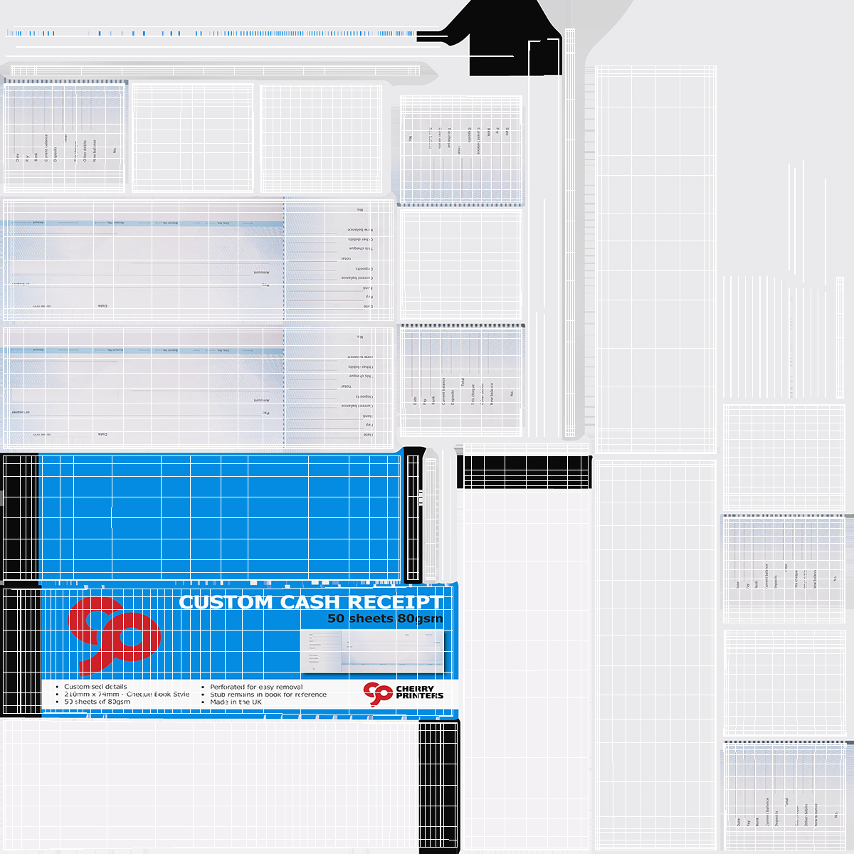 Cheque Book Torn Pages 3D