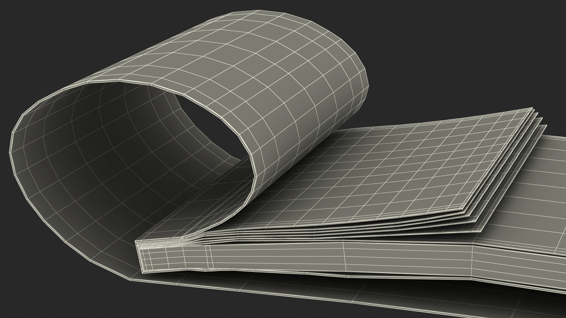 Cheque Book Torn Pages 3D