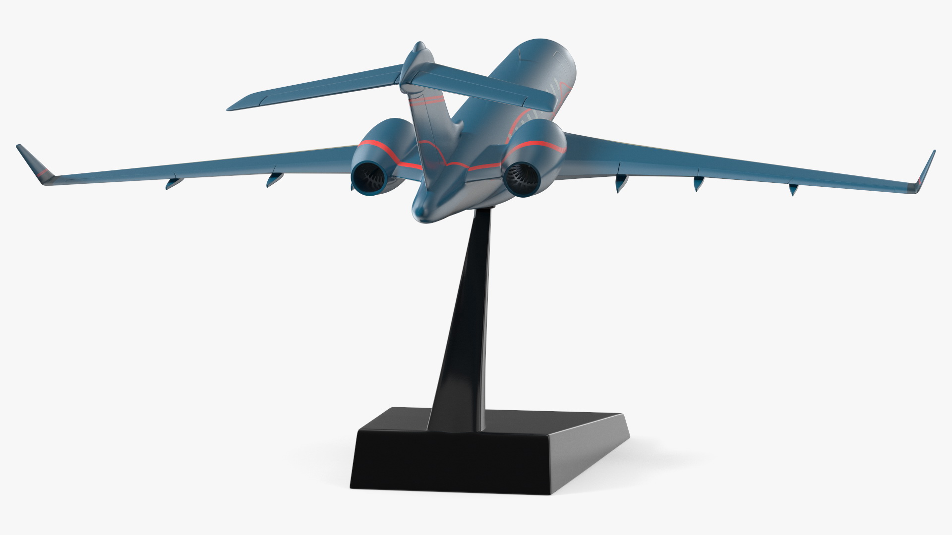 3D model Business Jet Scale Model with Stand